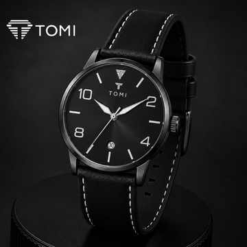 TOMI T-035 Bold Date Watch for Men – Full Black Color