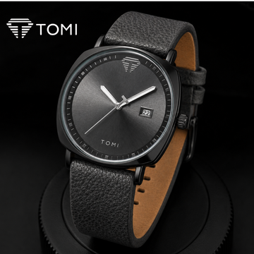 TOMI T-044 Premium Business Date Watch – Full Black