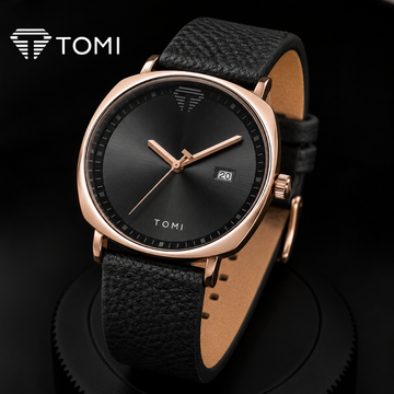 TOMI T-044 Premium Business Date Watch – Golden Black